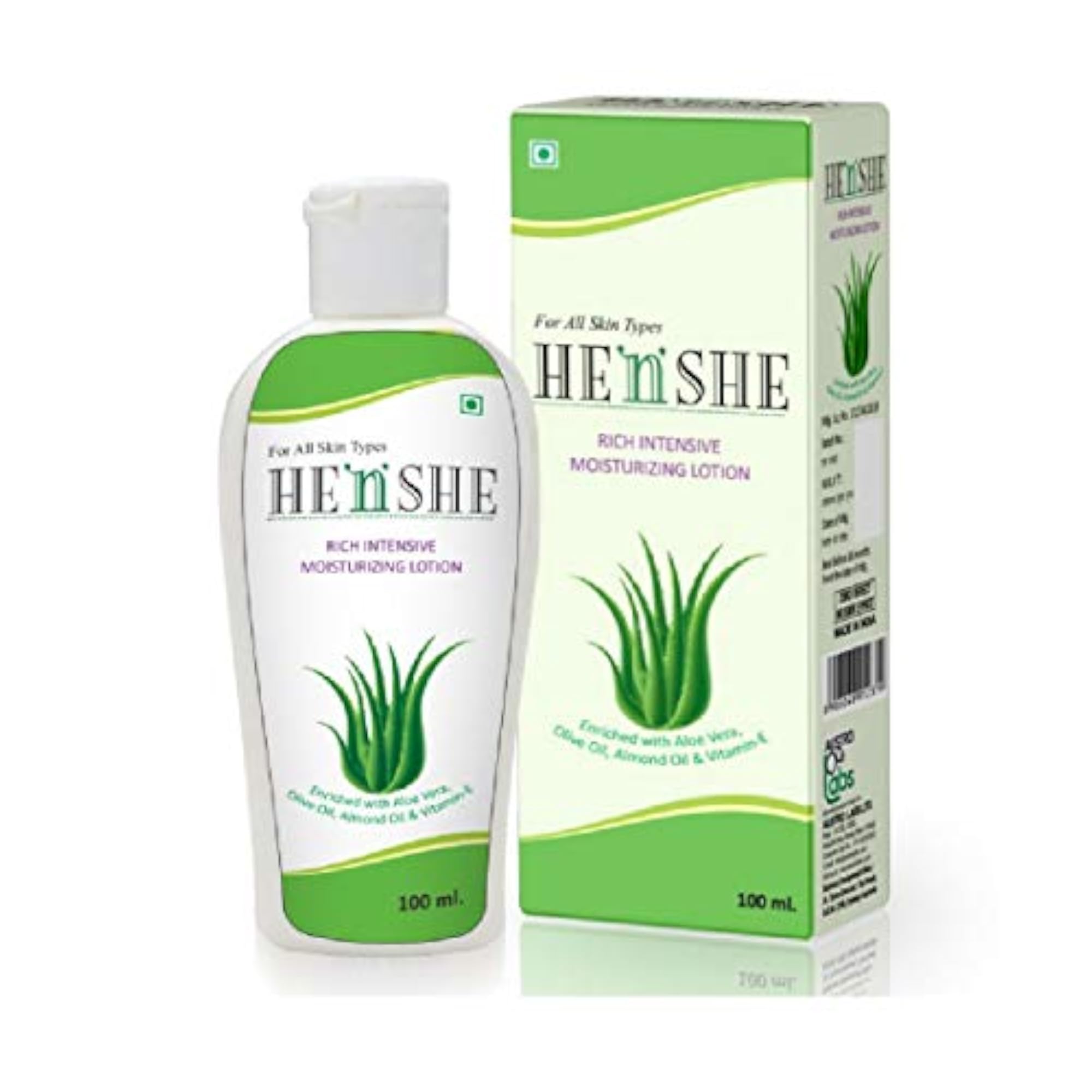 HE'N'SHE Moisturizing Lotion, Pack of 2